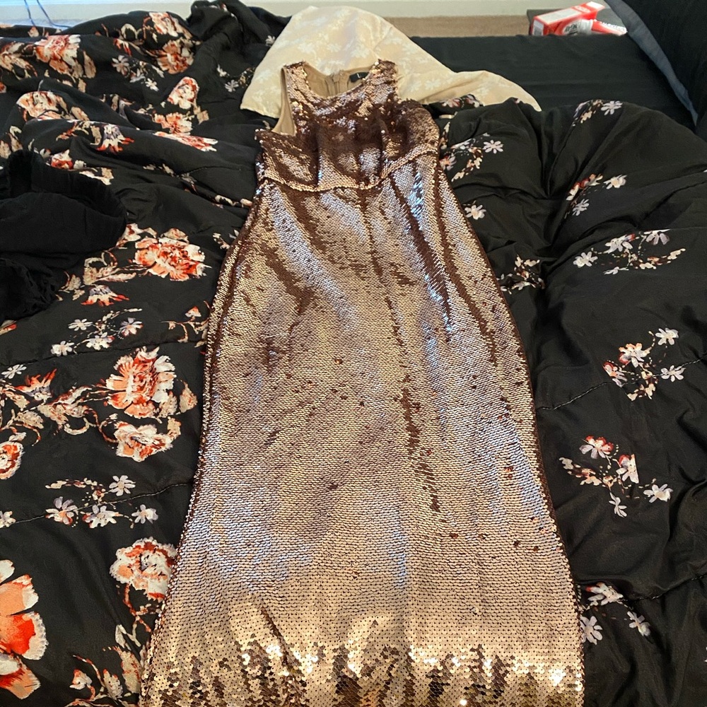 Rose Gold Mermaid sequence dress